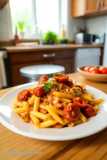 Spicy Roma Sausage Pasta steps