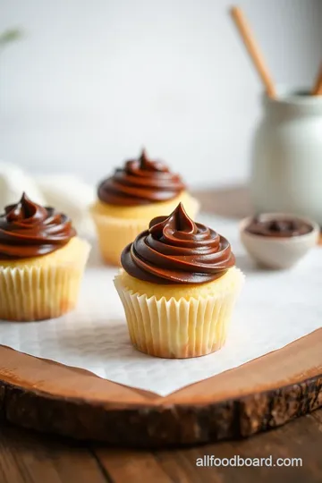 Delightful Boston Cream Cupcakes presentation