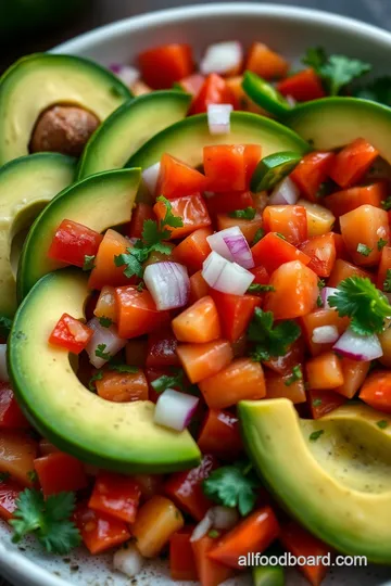 Dippy Fresh Avocado Salsa presentation