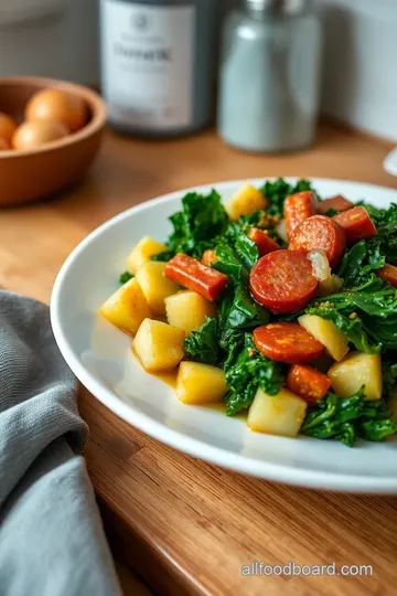 Dutch Winter Stamppot with Kale and Smoked Sausage steps