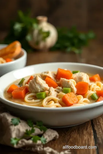 Crack Chicken Noodle Soup Recipe presentation