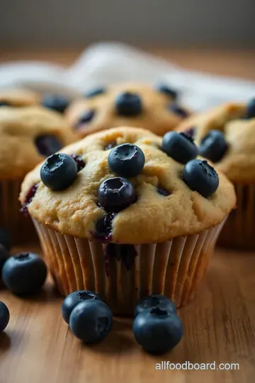 Fabulous Frozen Blueberry Muffins presentation