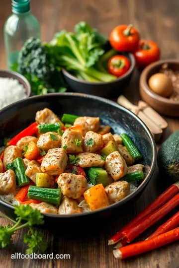 Flavorful Hibachi Chicken & Vegetables Delight ingredients