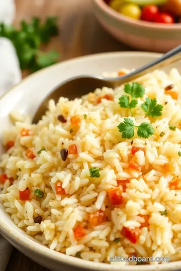 Flavorful Rice Pilaf: A Nutritious Side Dish presentation