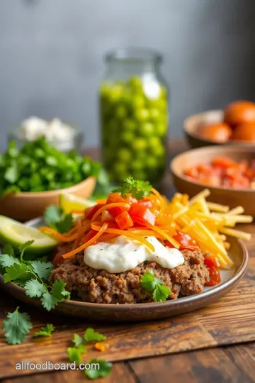 Flavorful Taco Meatloaf Delight ingredients