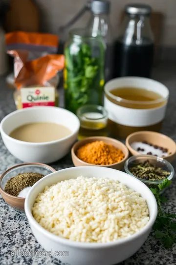 Fluffy Herb-Infused Quinoa in a Rice Cooker ingredients