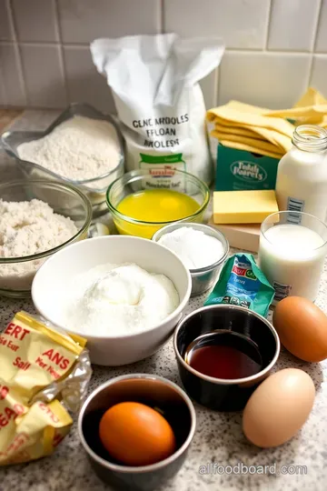 Fluffy Homemade Brioche Bread: The Perfect Slightly Sweet French Pastry ingredients