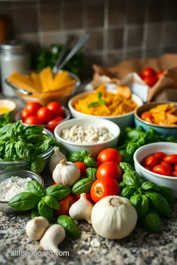 Fresh Tomato Basil Pasta ingredients