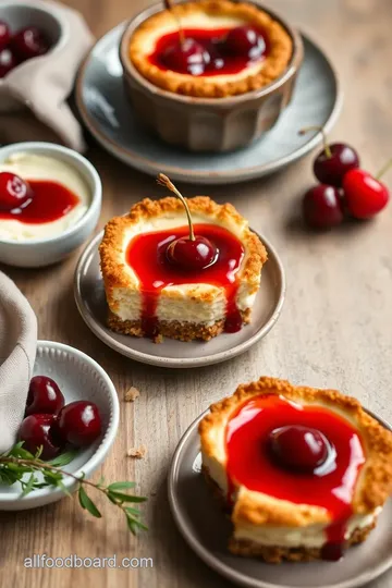 Cherry Cheesecake Chimichangas presentation