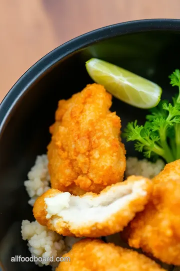 Delicious Homemade Battered Fish presentation