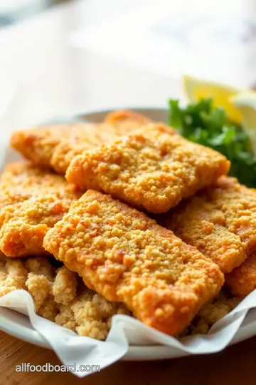 Fried Fish with Crispy Long John Silver s Batter presentation