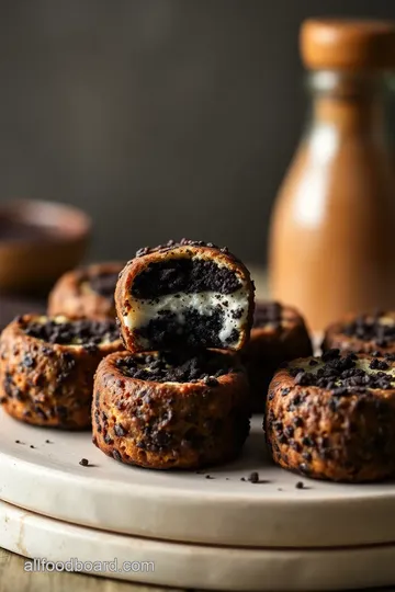 Fried Oreo Cheesecake Bites - Crispy Delights presentation