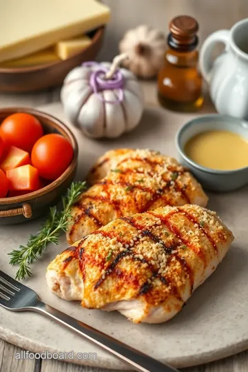 Grilled Chicken with Garlic Parmesan Crust ingredients