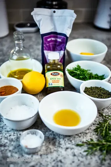 Grilled Quail with Herb Marinade ingredients