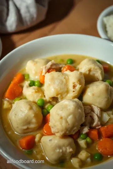 Hearty Chicken and Dumplings: A Comforting Classic presentation