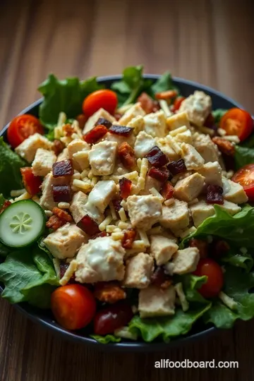 Hearty Chicken Bacon Ranch Salad presentation