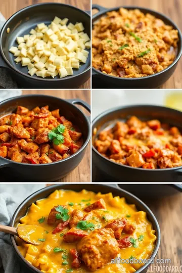 Hearty Chicken Fajita Casserole Delight steps