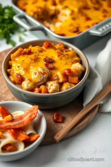 Hearty Chicken Turkey Bacon Ranch Bake presentation