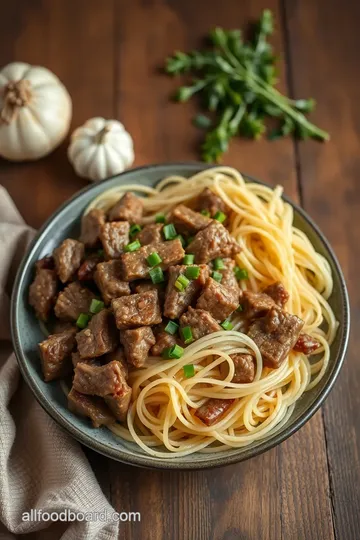 Hearty French Onion Beef & Noodles ingredients