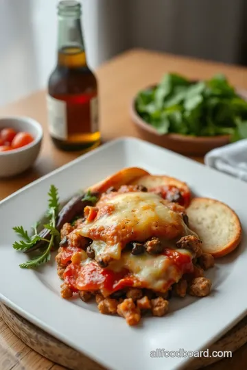 Hearty Meat Lovers Pizza Casserole presentation