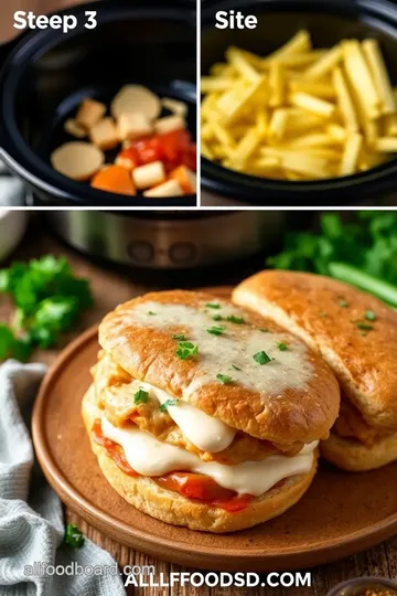 Hearty Slow Cooker Chicken Ranch Sandwiches steps