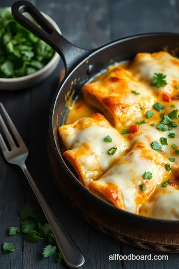 Heavenly White Chicken Enchilada Skillet presentation