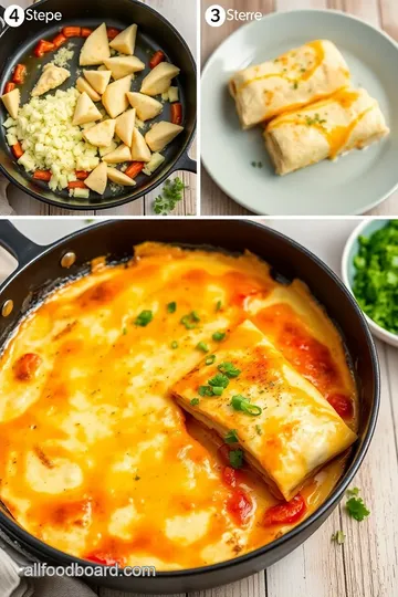 Heavenly White Chicken Enchilada Skillet steps