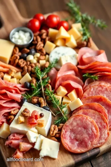 Holiday food gift with serving board: 5 Easy and Delicious Charcuterie Ideas! presentation