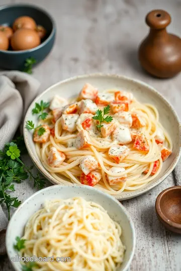 Indulgent Crab Fettuccine Alfredo Delight ingredients