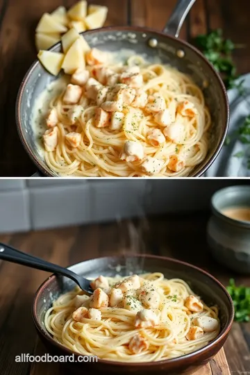 Indulgent Crab Fettuccine Alfredo Delight steps