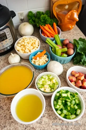 Olena Real Food Instant Pot Vegetable Soup ingredients