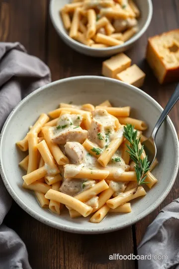 Irresistible Crack Chicken Penne Delight presentation