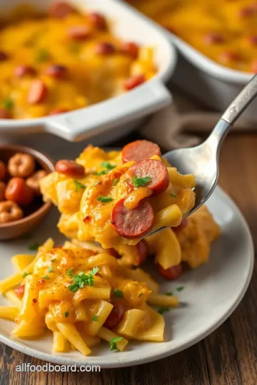 Kielbasa Sausage Cheesy Potato Casserole presentation