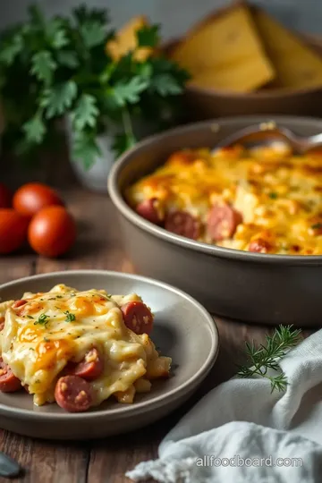 Kielbasa Sausage Cheesy Potato Casserole steps