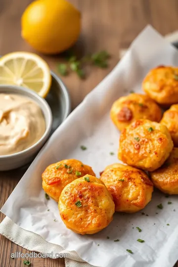 Lemon Garlic Chicken Bites presentation