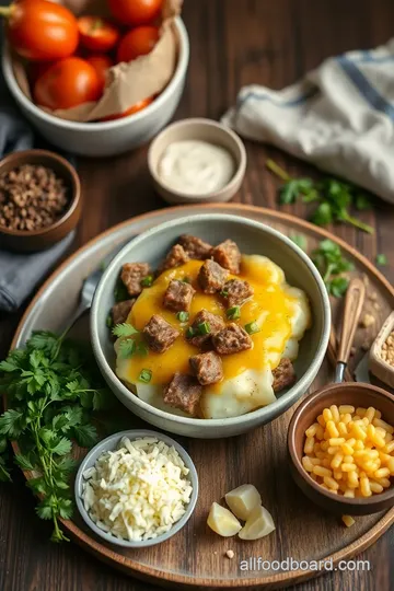 Loaded Potato Meatloaf Casserole ingredients