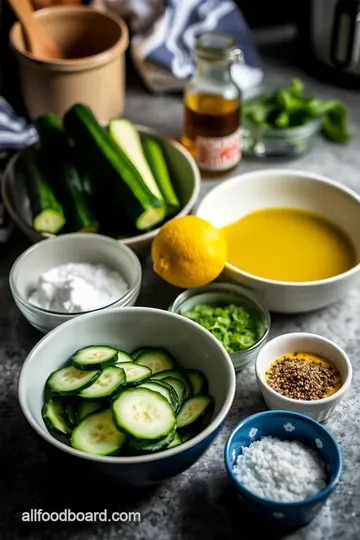 Lush Steamed Zucchini Medley with Lemon & Herbs ingredients