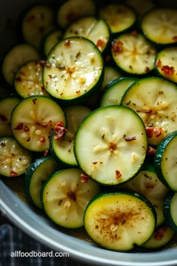 Lush Steamed Zucchini Medley with Lemon & Herbs presentation