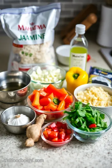 Mahatma Jasmine Rice Stir-Fry ingredients