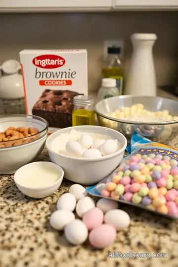 Mini Egg Brownie Cookies ingredients