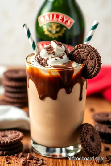 Baileys Irish Cream Chocolate Wafer Drink presentation