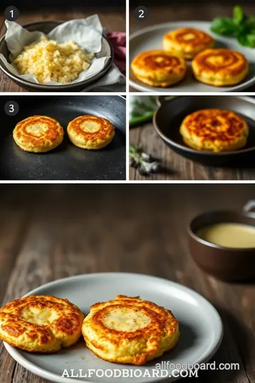 Crispy Fried Potato Cakes with Savory Cheese Filling steps