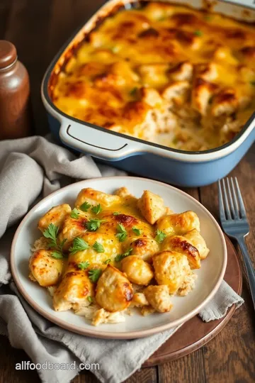 No-Peek Chicken Casserole Delight presentation