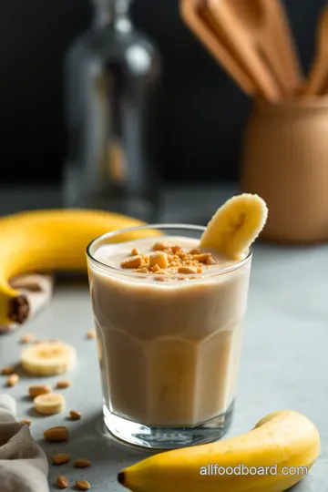 Nutty Banana Boost: Peanut Butter Banana Protein Shake presentation