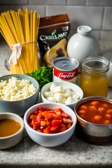 One-Pan Skillet Spaghetti: Quick & Delicious ingredients