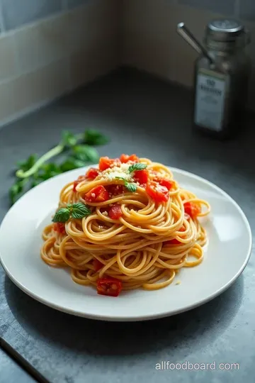 One-Pan Skillet Spaghetti: Quick & Delicious presentation