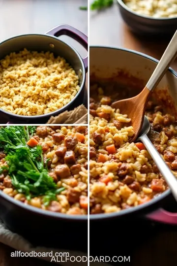 One Pot Mexican Rice Casserole steps