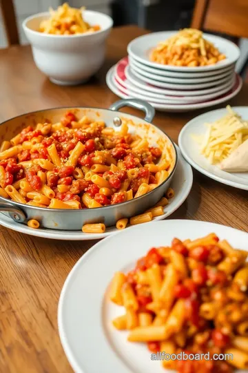 Creamy Rotel Pasta presentation