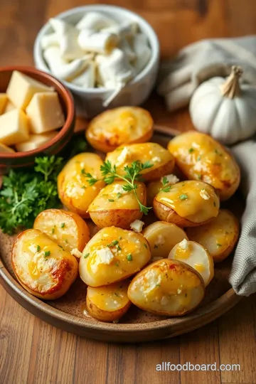 Oven-Baked Garlic Cheese Potato Layers ingredients