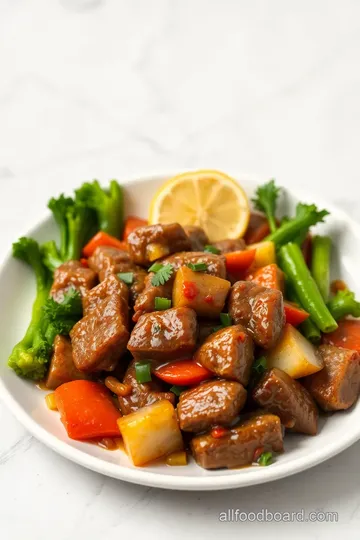 Stir-Fried Pepper Steak with Veggies Quick presentation